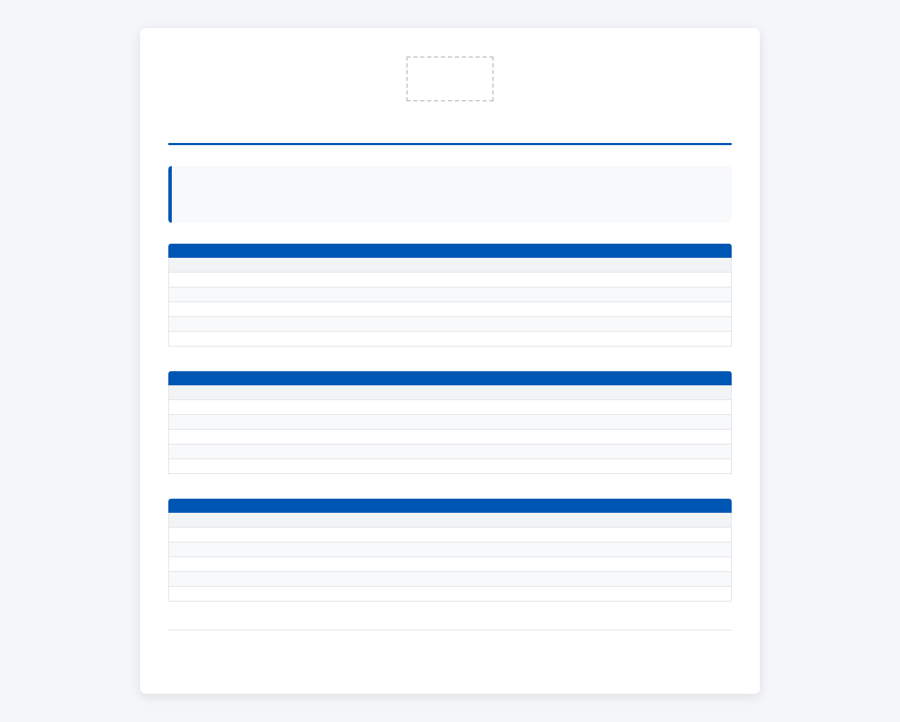 Cable TV Channel Lineup Brochure Template